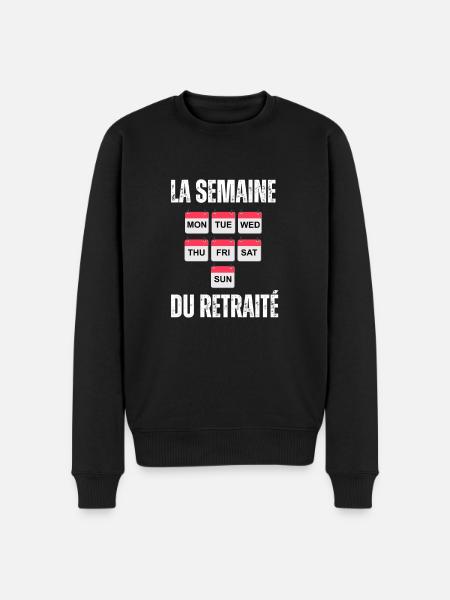 Retiree's Week - Men's Premium Organic Jumper - black