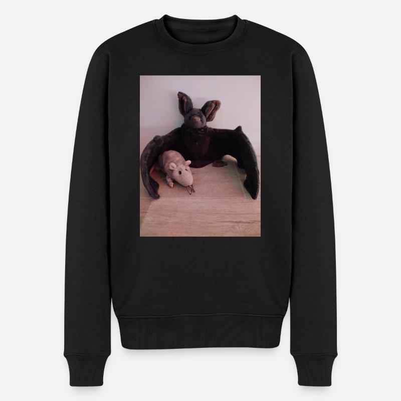 Chauve-souris et souris à aile nocturne - Pull Premium bio Homme - noir