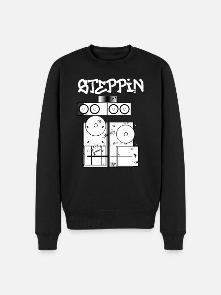 Soundsystem Steppin - Pull Premium bio Homme - noir