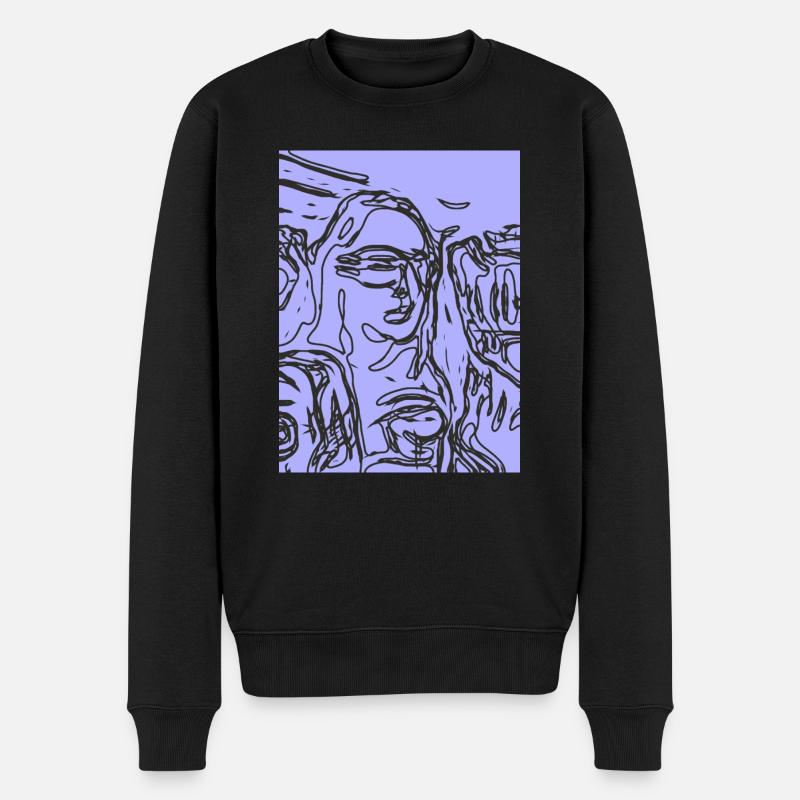 Violet et Ligne - Pull Premium bio Homme - noir