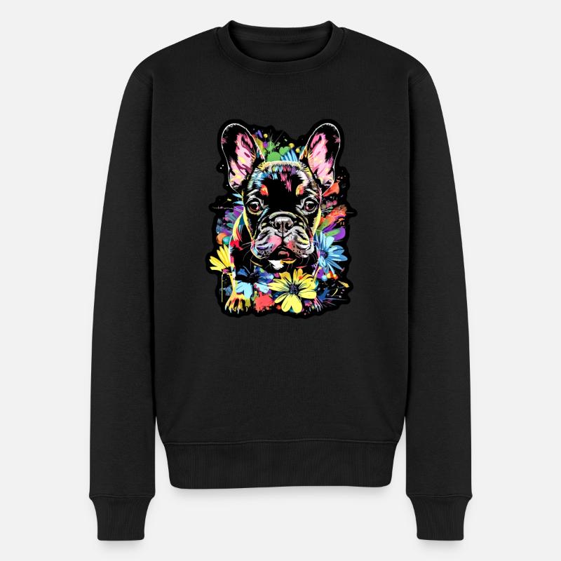 Mein Freund - Männer Premium Bio Pullover - Schwarz