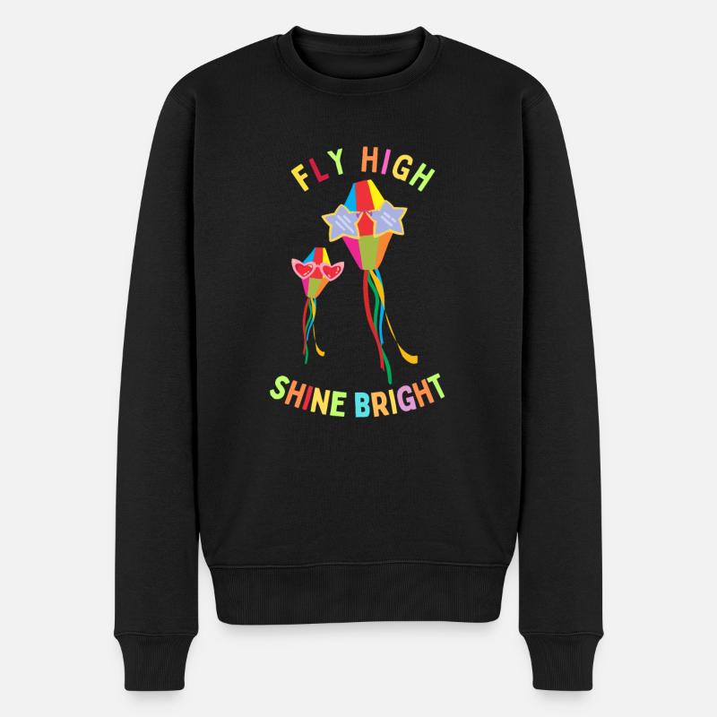 FLY HIGH SHINE PRIDE - Pull Premium bio Homme - noir