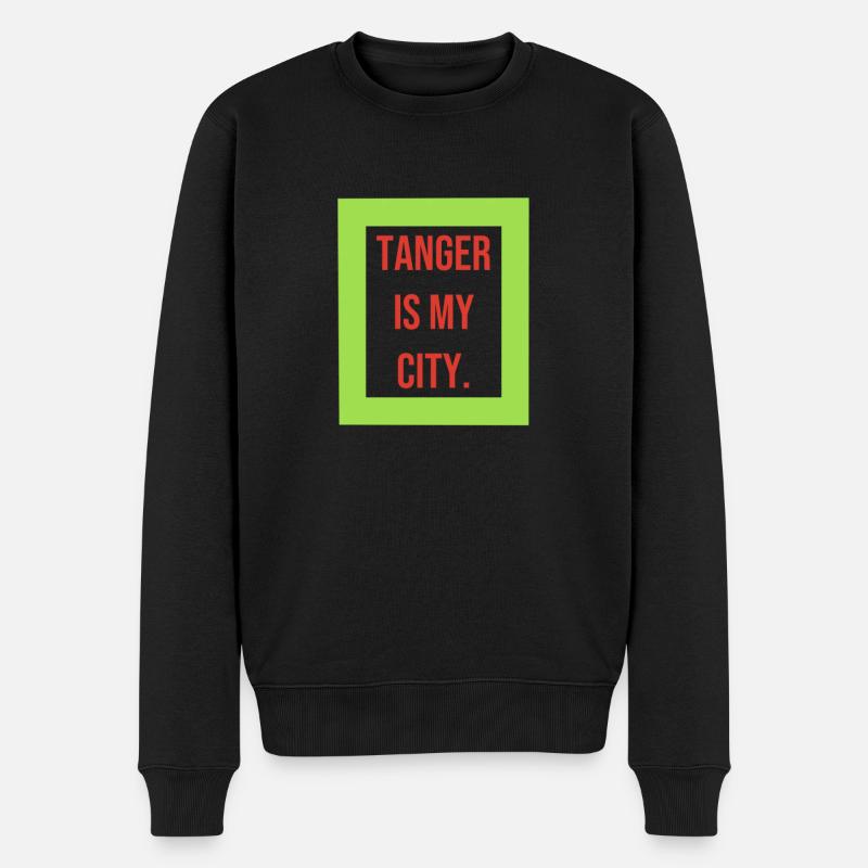 Tanger Marokko Souvenir - Männer Premium Bio Pullover - Schwarz