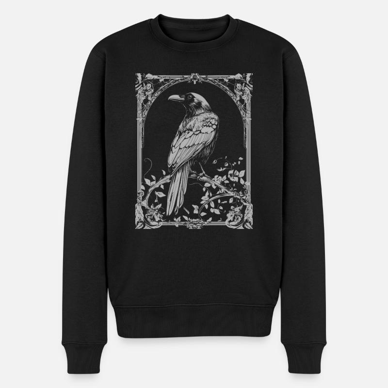 Corbeau Goth - Pull Premium bio Homme - noir