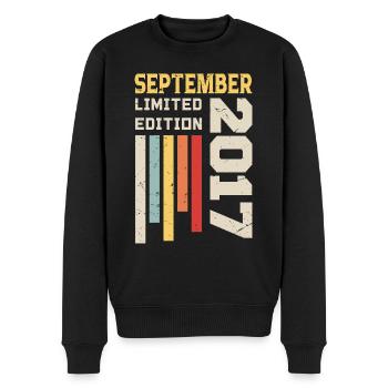 September 2017 Birthday Gift September 2017 - Men's Premium Organic Jumper - black - Front - Nico (187cm)