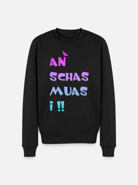 v - Männer Premium Bio Pullover - Schwarz