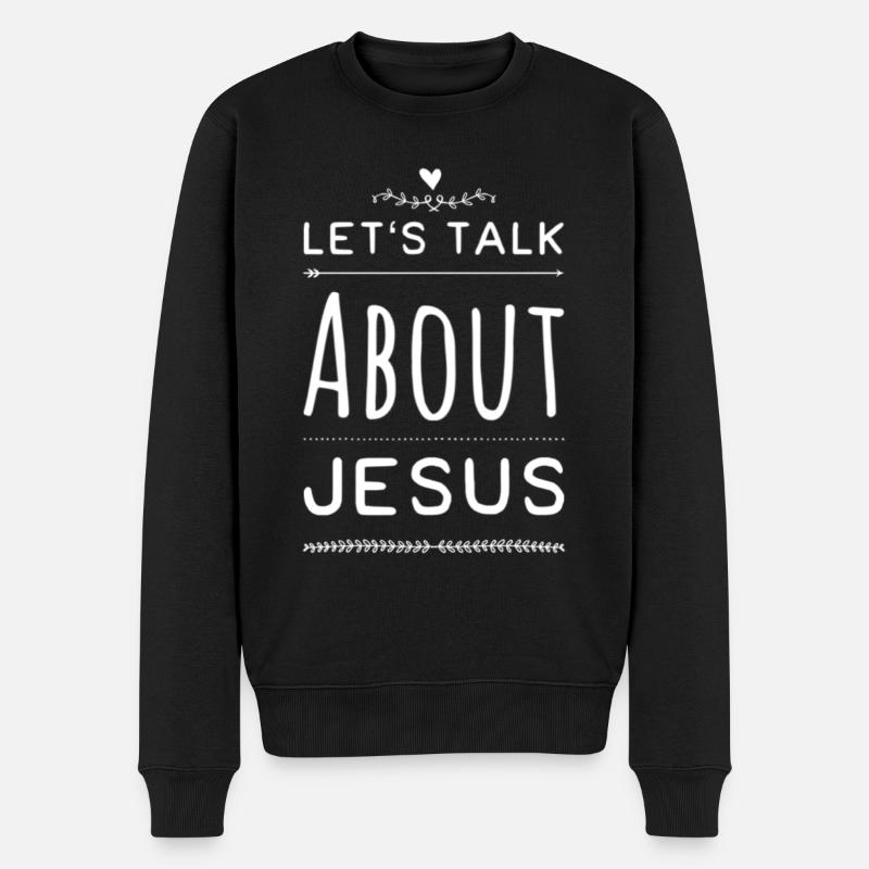 Parlons de Jésus - Pull Premium bio Homme - noir
