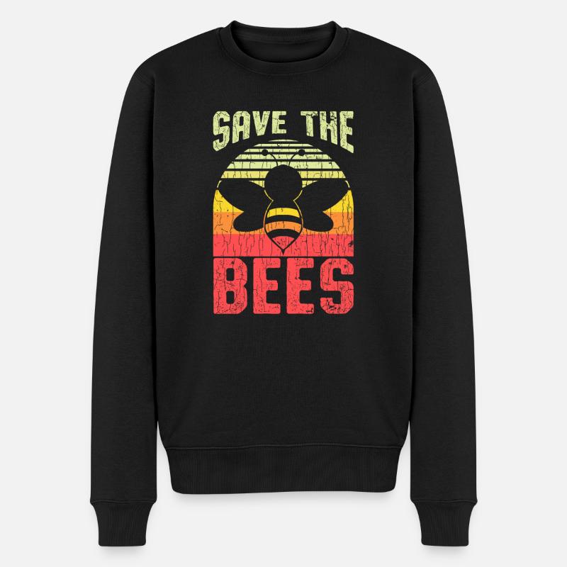 Save the bees - Pull Premium bio Homme - noir