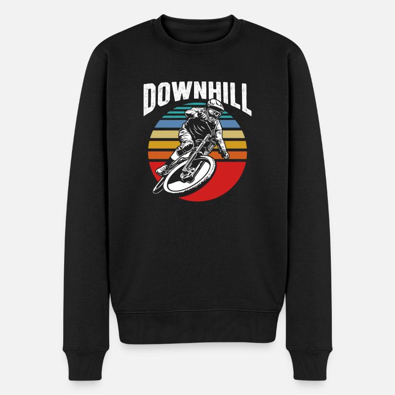 Motif cool Downhill - Pull Premium bio Homme - noir