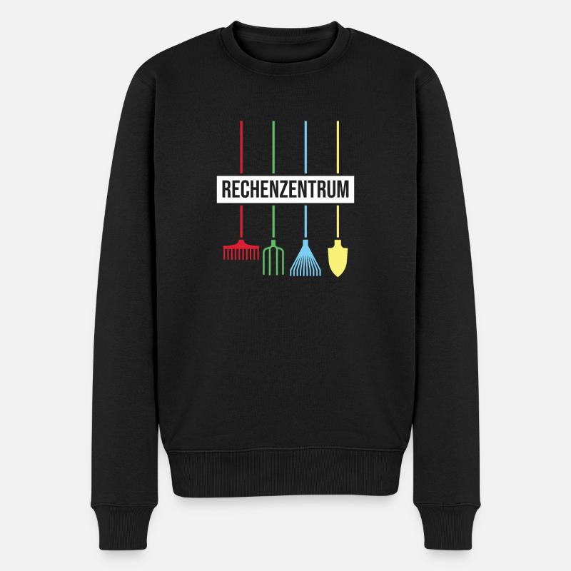 Rechenzentrum Gärtner - Männer Premium Bio Pullover - Schwarz