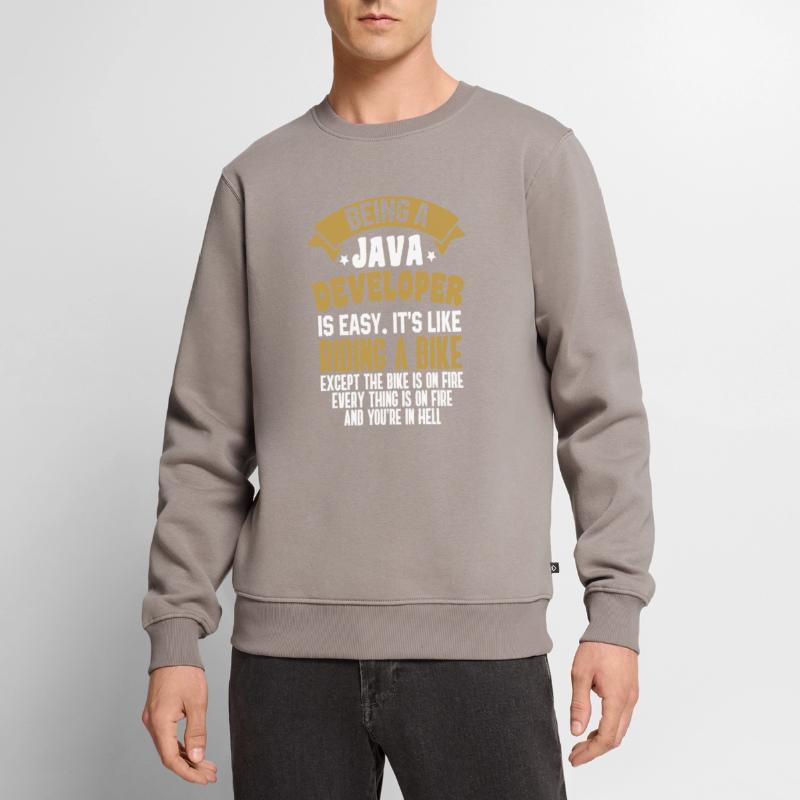 Java Developer Men's Premium Organic Jumper