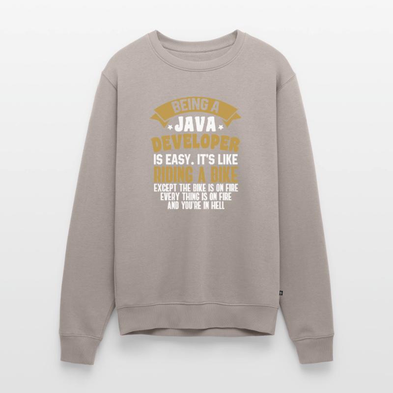 Java Developer Men's Premium Organic Jumper