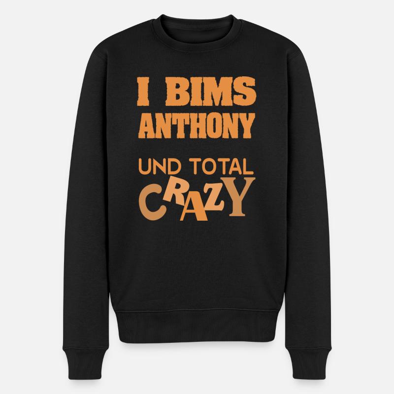 Außergewöhnlich Anthony - Männer Premium Bio Pullover - Schwarz