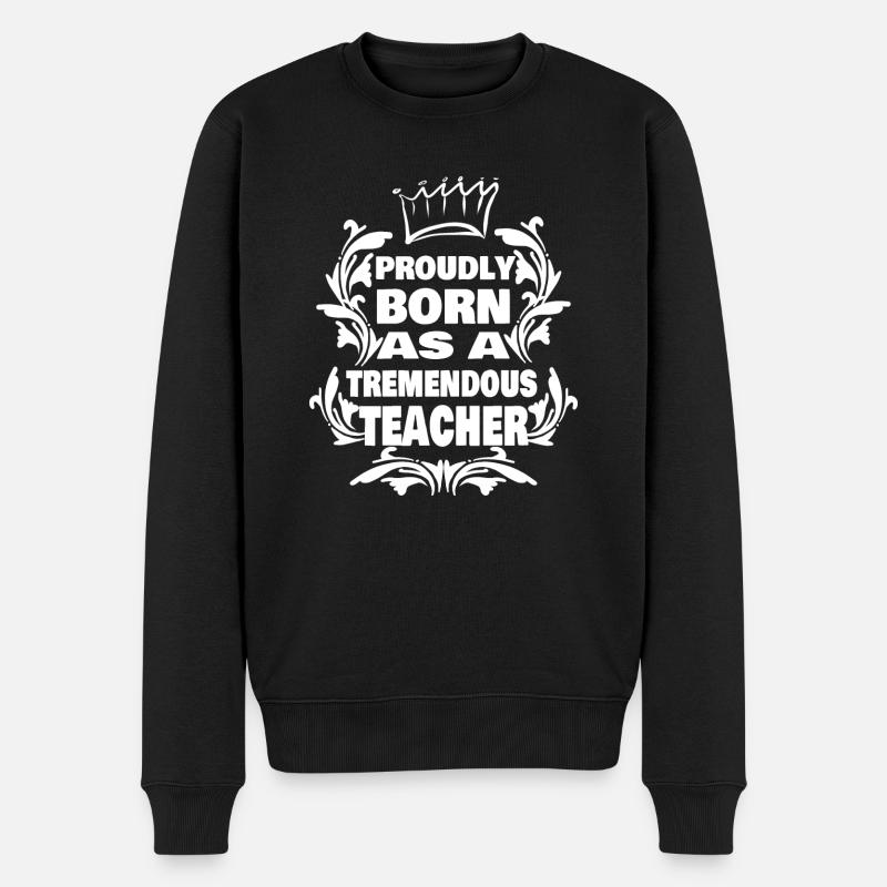 Beruf Lehrer - Männer Premium Bio Pullover - Schwarz