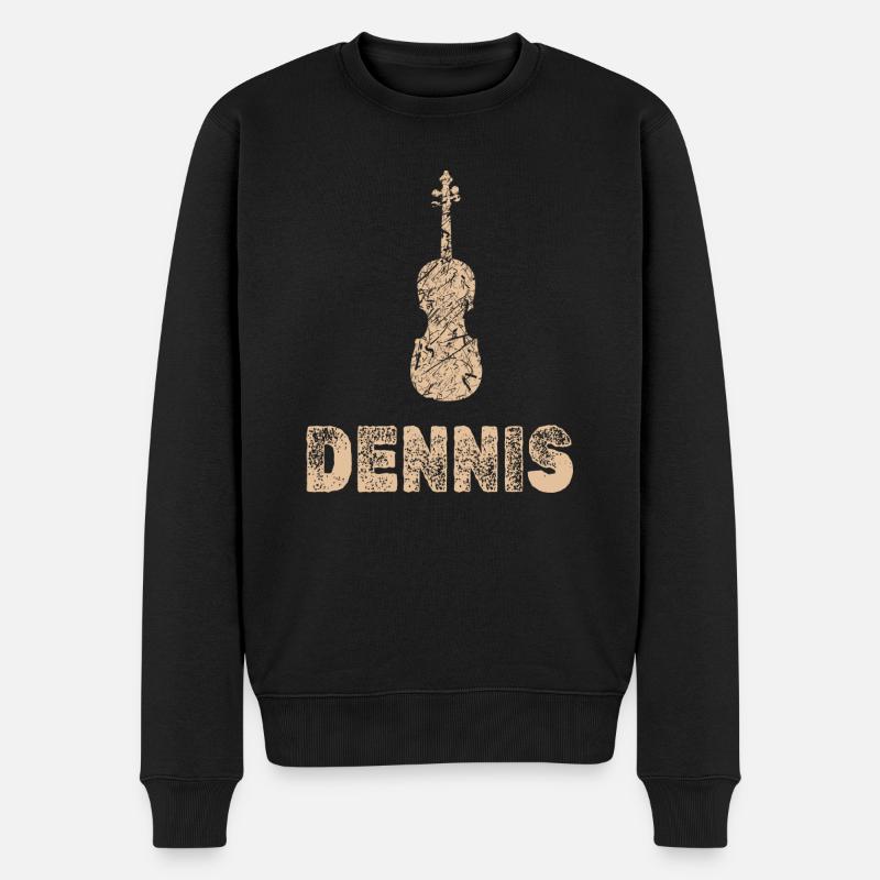 Cello Dennis - Männer Premium Bio Pullover - Schwarz
