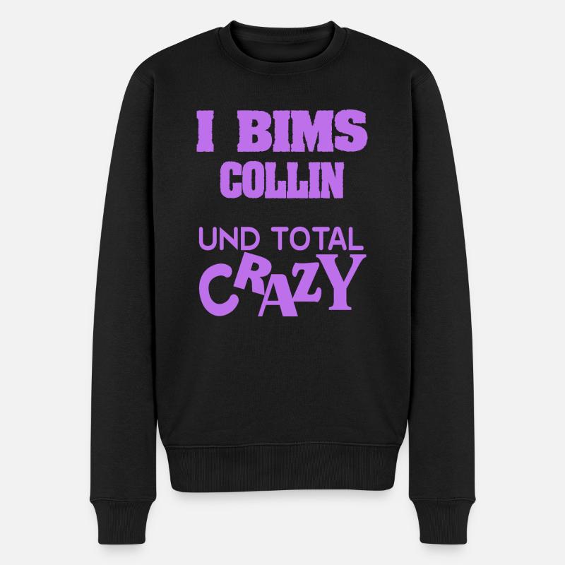 Collin - Männer Premium Bio Pullover - Schwarz