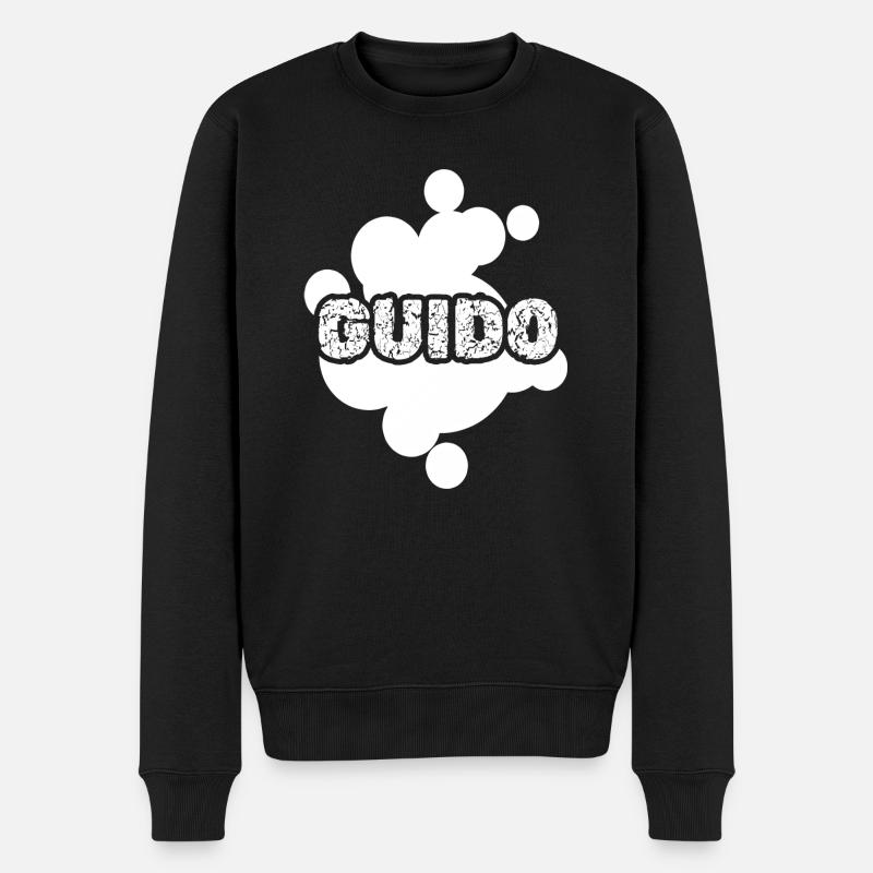 Guido - Pull Premium bio Homme - noir