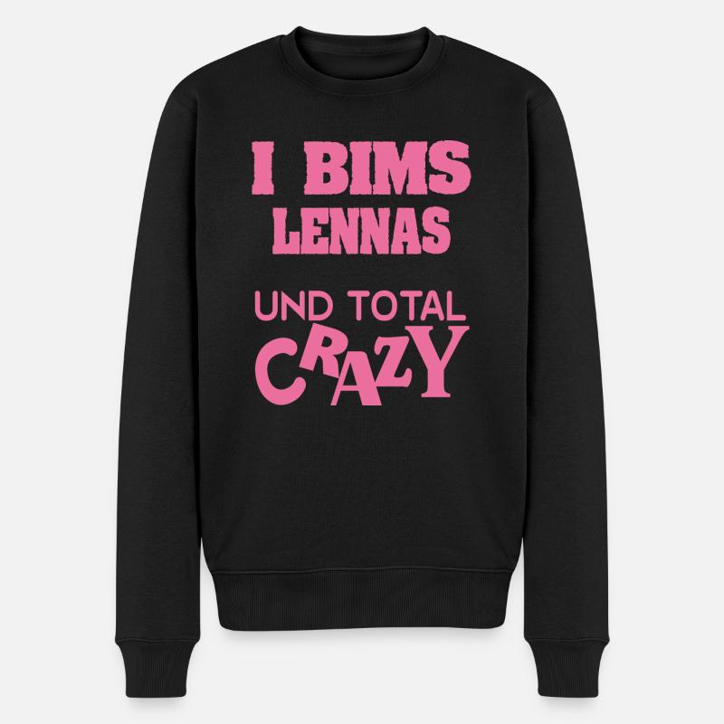 Dire que Lenna est - Pull Premium bio Homme - noir