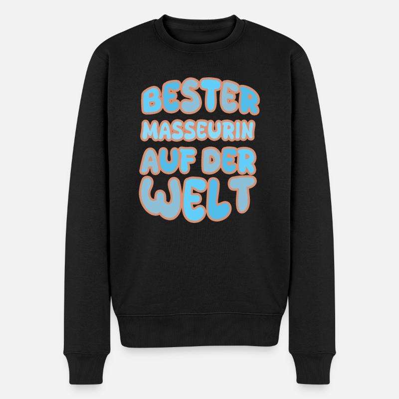 Cadeau pour masseuse - Pull Premium bio Homme - noir