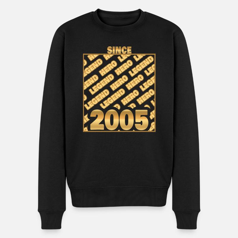 Legend 2005 - Männer Premium Bio Pullover - Schwarz