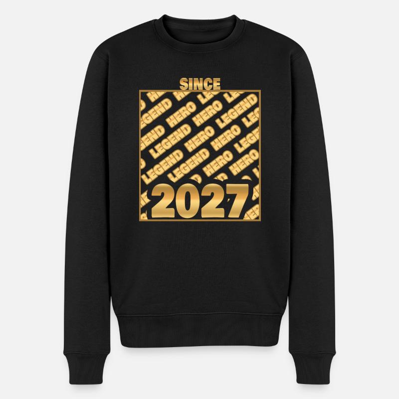 Année 2027 - Pull Premium bio Homme - noir