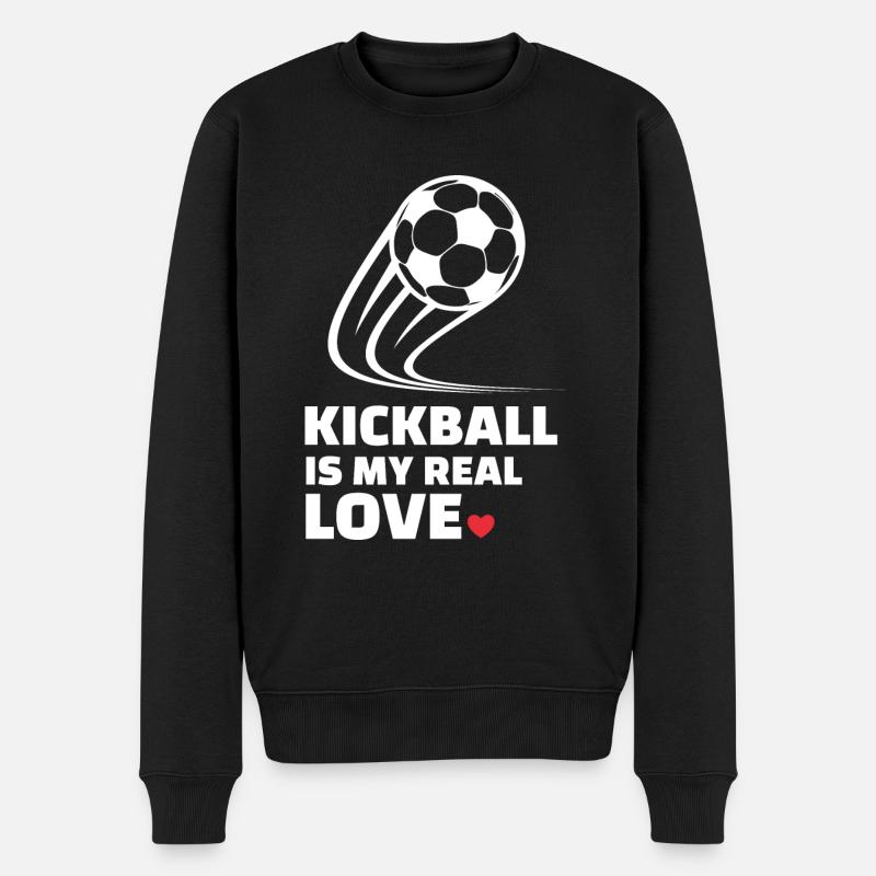 J’adore le kickball - Pull Premium bio Homme - noir