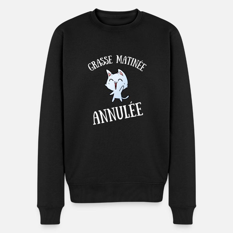 grasse matinée annulée - Pull Premium bio Homme - noir