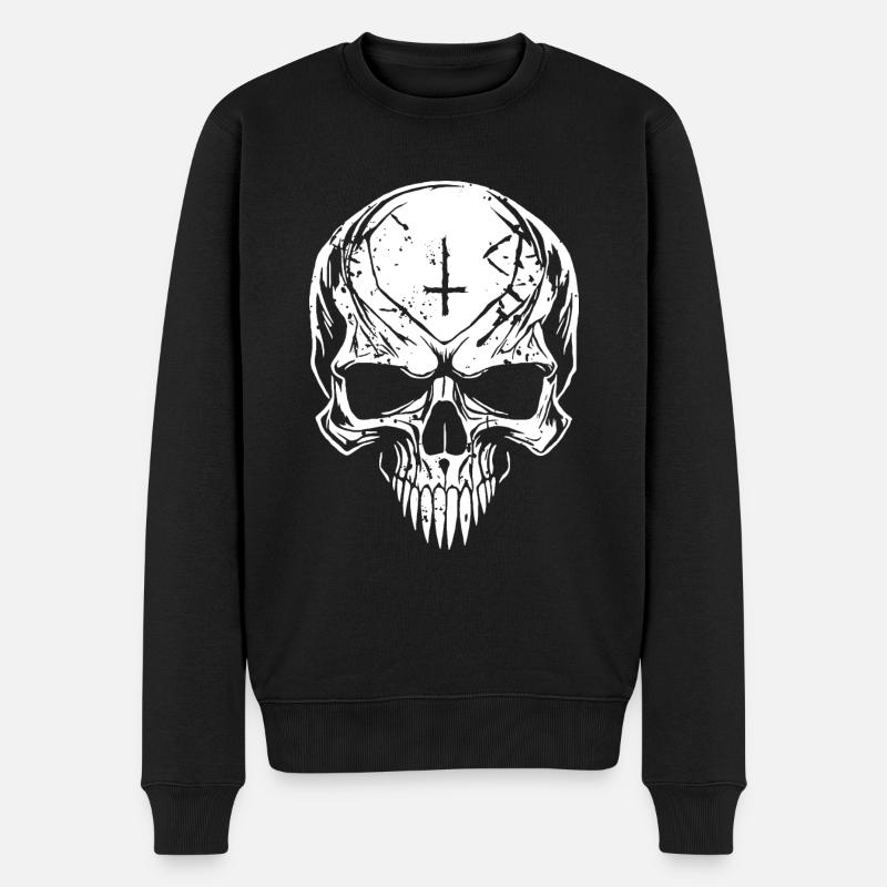 Vampire Skull - Men's Premium Organic Jumper - black