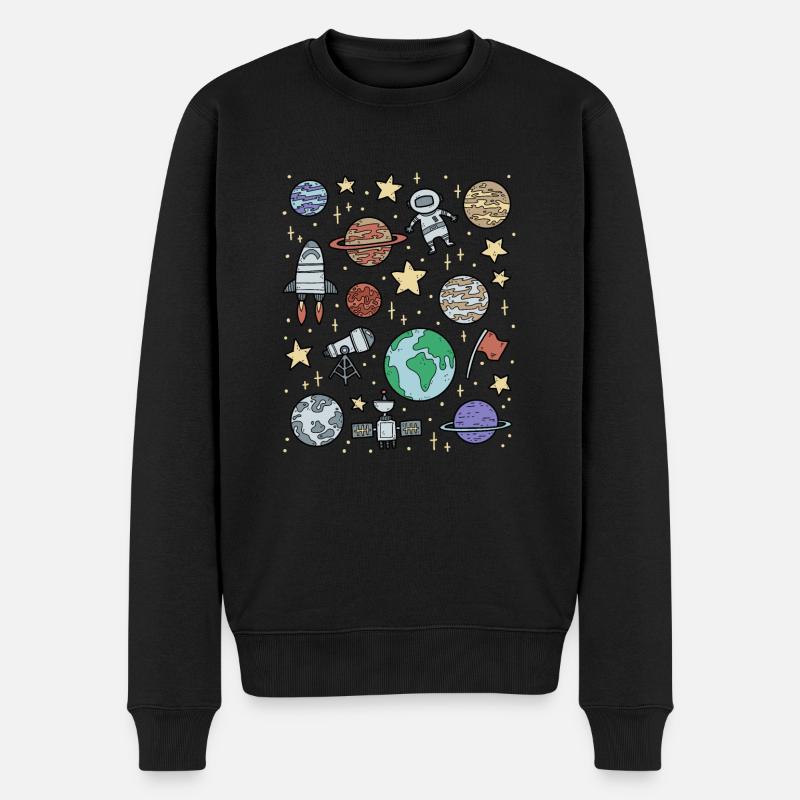 Univers Espace Espace - Pull Premium bio Homme - noir