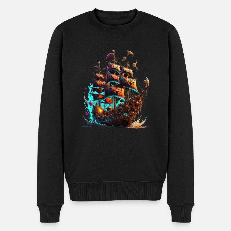 Bateau pirate - Pull Premium bio Homme - noir