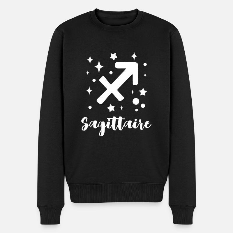 sagittaire - Pull Premium bio Homme - noir