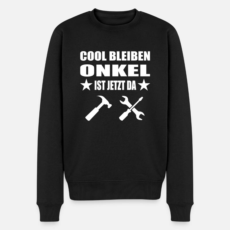 Onkel - Männer Premium Bio Pullover - Schwarz