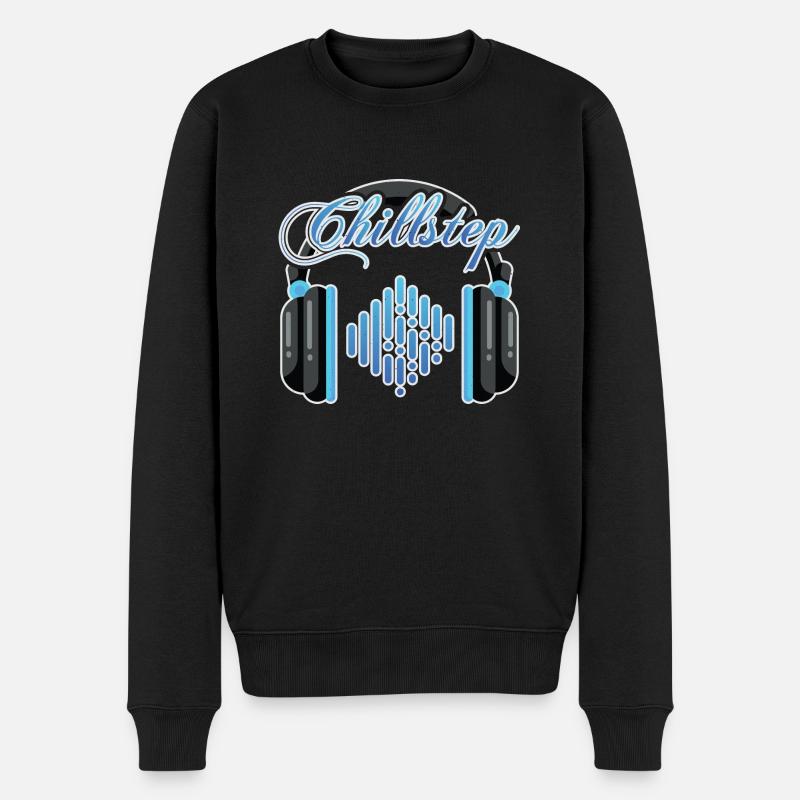 Musique Chillstep - Pull Premium bio Homme - noir
