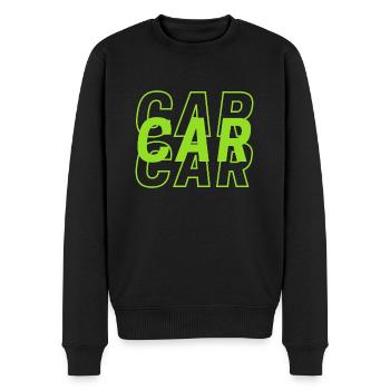 CAR CAR CAR - Leidenschaft für Autos - Männer Premium Bio Pullover - Schwarz - Vorne - Nico (187cm)