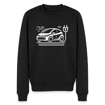 E-auto Power – Mobilité durable - Pull Premium bio Homme - noir - Devant - Nico (187cm)