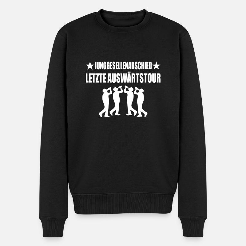 Junggesellenabschied - Männer Premium Bio Pullover - Schwarz