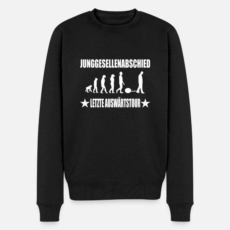 Junggesellenabschied - Männer Premium Bio Pullover - Schwarz