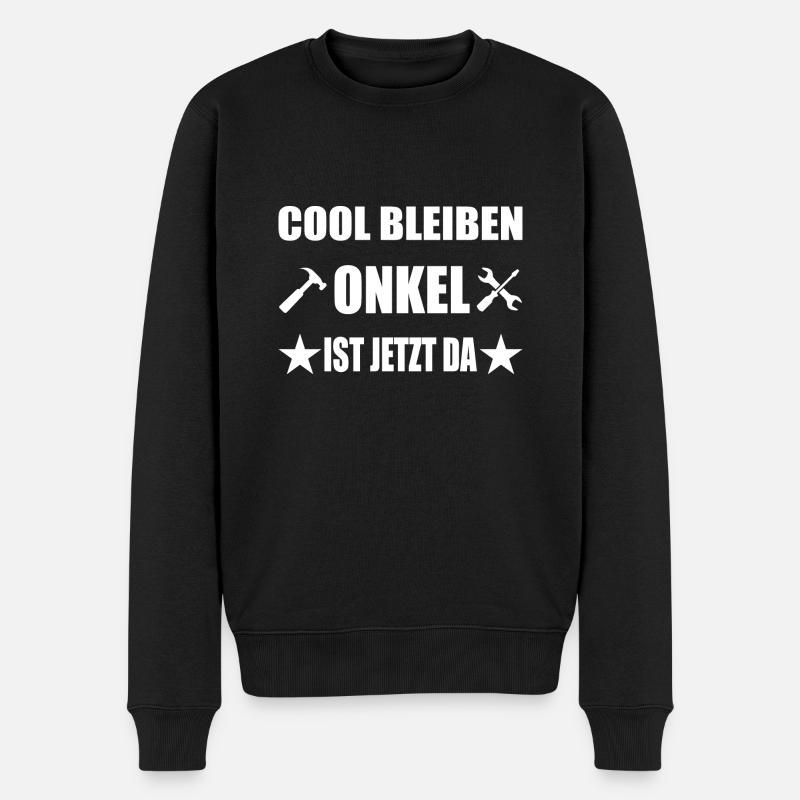 Onkel - Männer Premium Bio Pullover - Schwarz