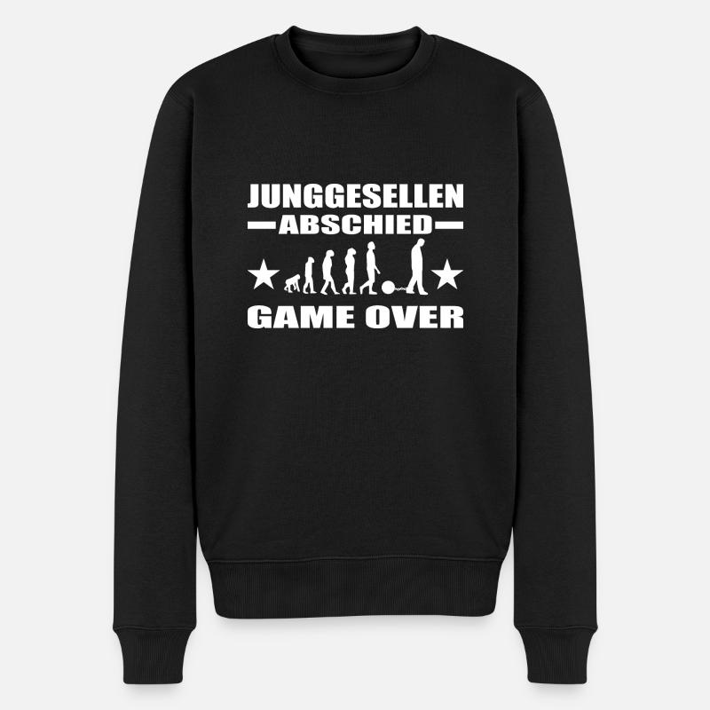 Junggesellenabschied - Männer Premium Bio Pullover - Schwarz