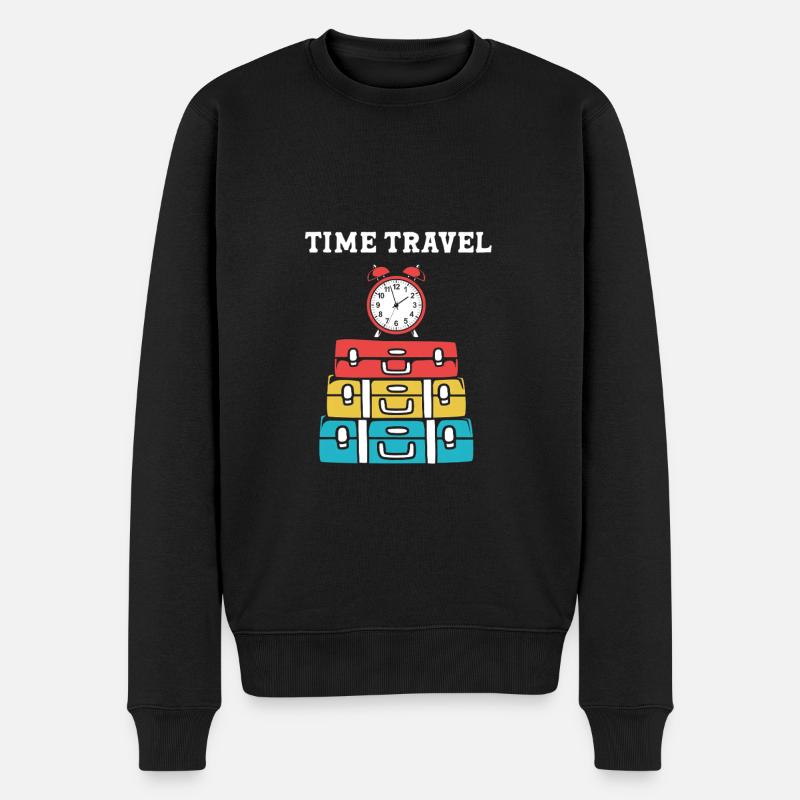 Voyage dans le temps - Pull Premium bio Homme - noir