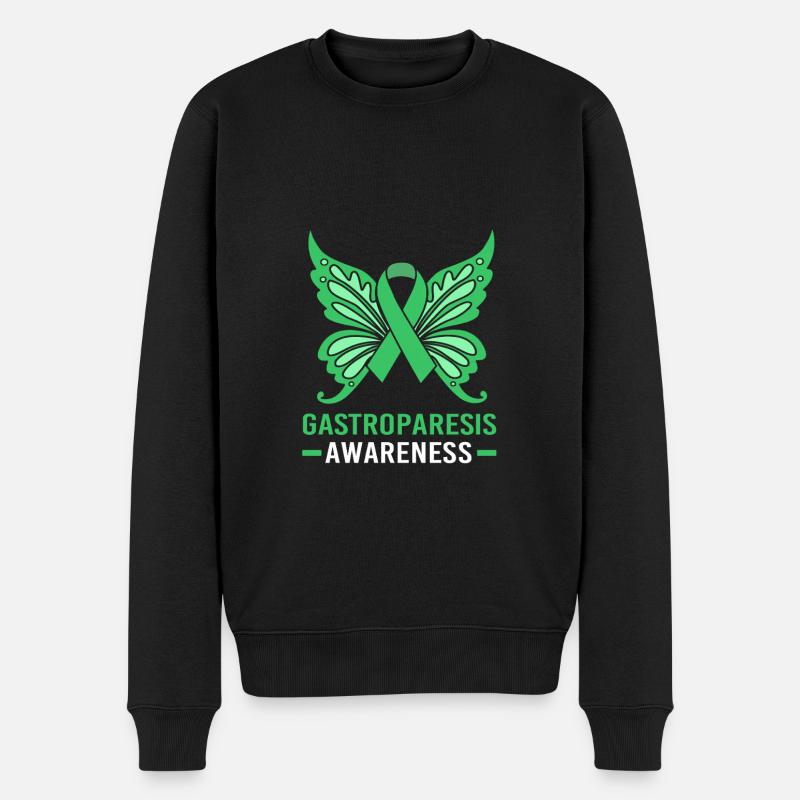 Gastroparese - Männer Premium Bio Pullover - Schwarz