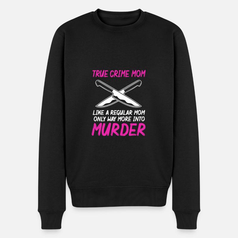 Krimi True Crime - Männer Premium Bio Pullover - Schwarz