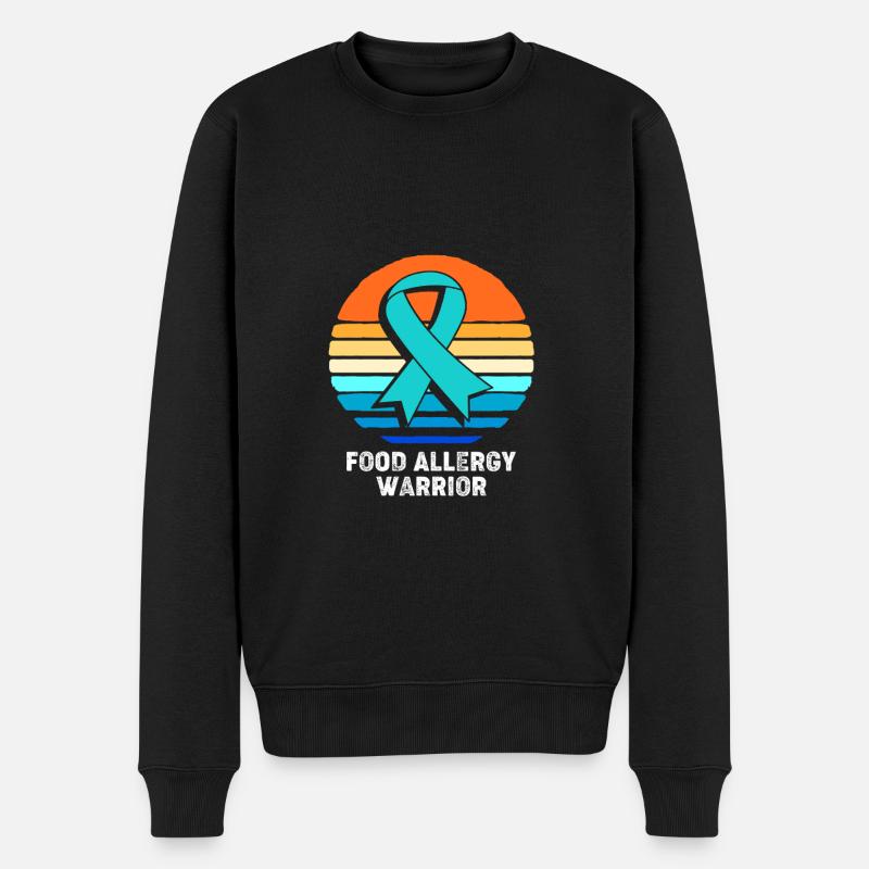 Lebensmittel Allergie - Männer Premium Bio Pullover - Schwarz