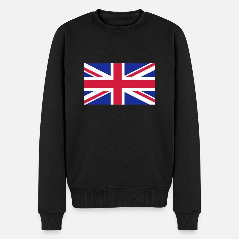 UK - Men's Premium Organic Jumper - black