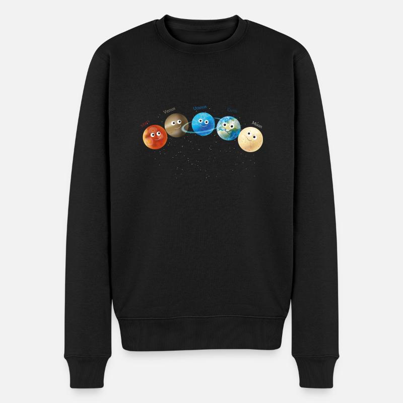 Planets,Solar System,Mercury,Mars,Earth,Planet - Men's Premium Organic Jumper - black