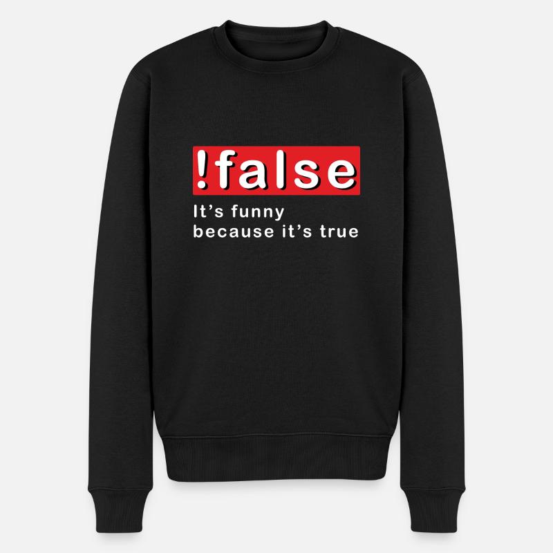 False Programming - Men's Premium Organic Jumper - black