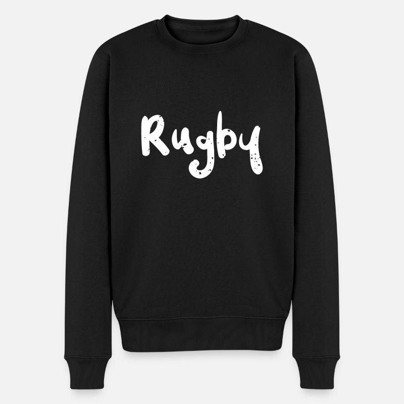 Rugby - Sports - Pull Premium bio Homme - noir