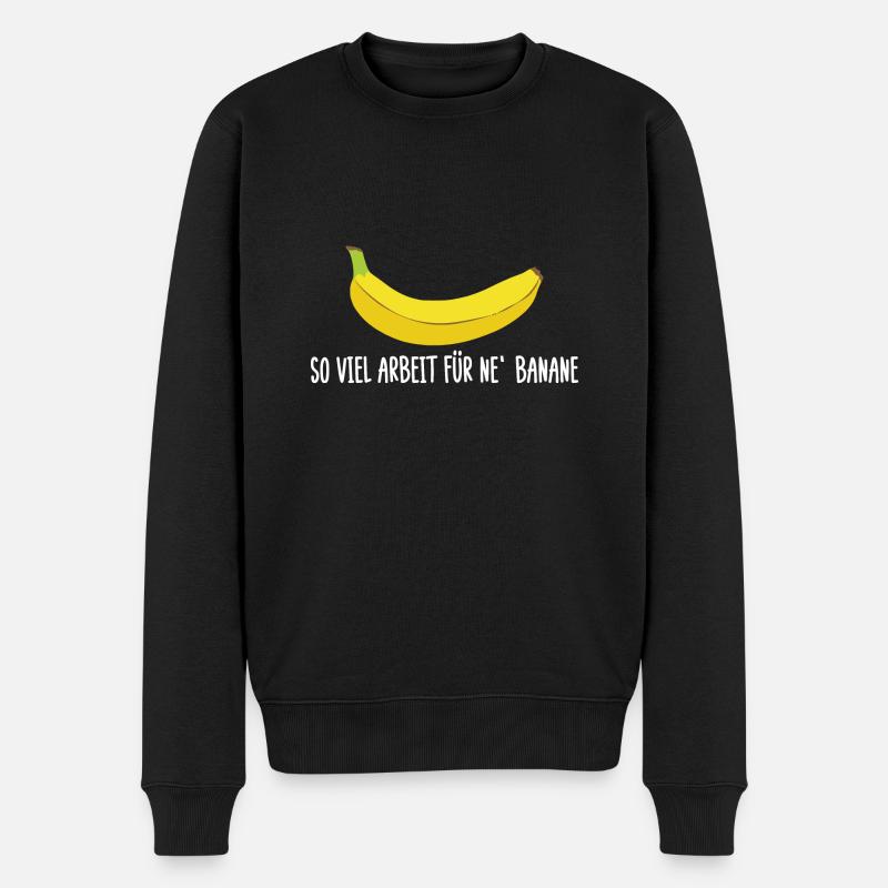 Banane Läufer Marathon - Männer Premium Bio Pullover - Schwarz