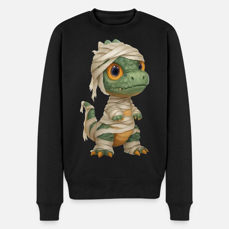 Costume de momie dinosaure Halloween - Pull Premium bio Homme - noir