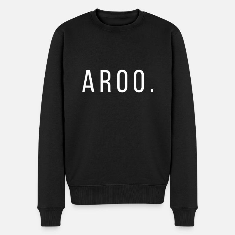 Quotes Aroo LWBTFRQ - Männer Premium Bio Pullover - Schwarz